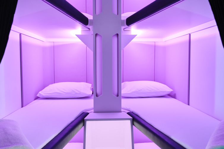 A Skynet belülről - emeletes ágyak a turistaosztályon az Air New Zealandnál