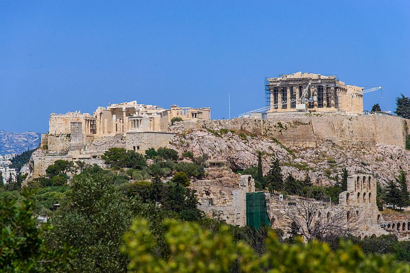 Akropolisz romjai Athénban