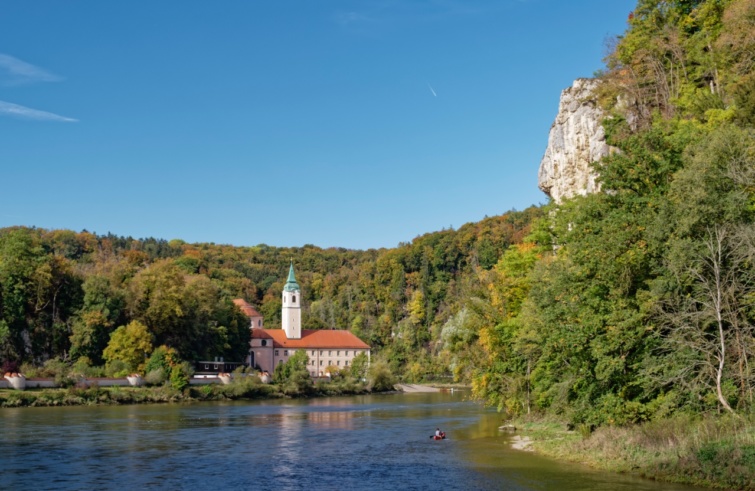 A Weltenburg kolostor a Duna partján