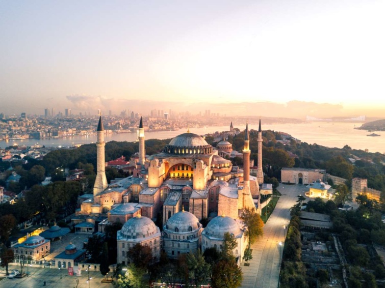 Isztambul város felülnézetből