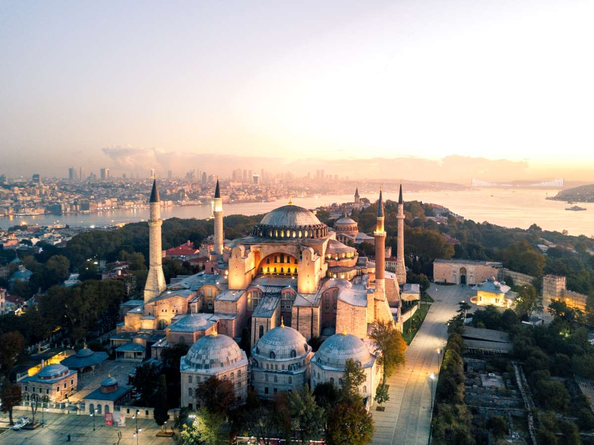 Isztambul város felülnézetből