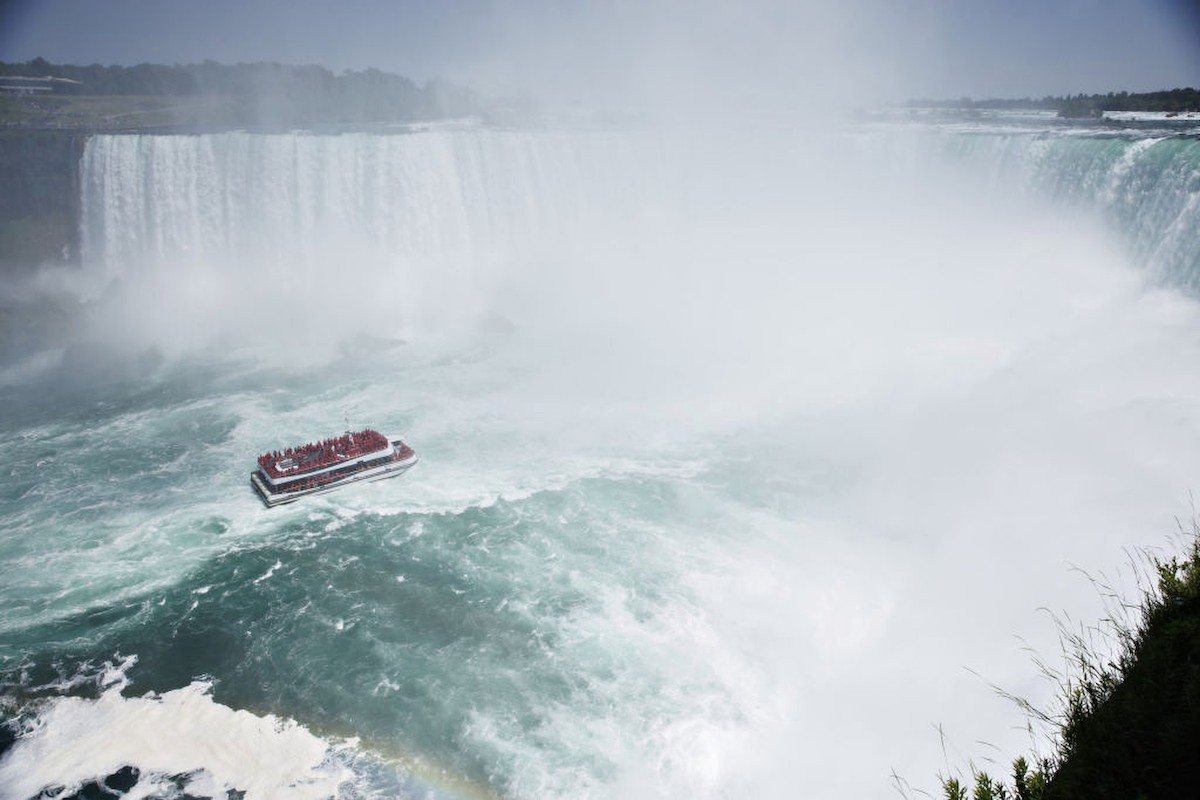 A Niagara vízesés Kanada és az Amerikai Egyesült Államok határán