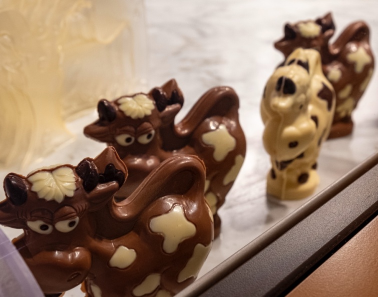 CSokitehenek Svájcban, a Lindt Élménymúzeumában