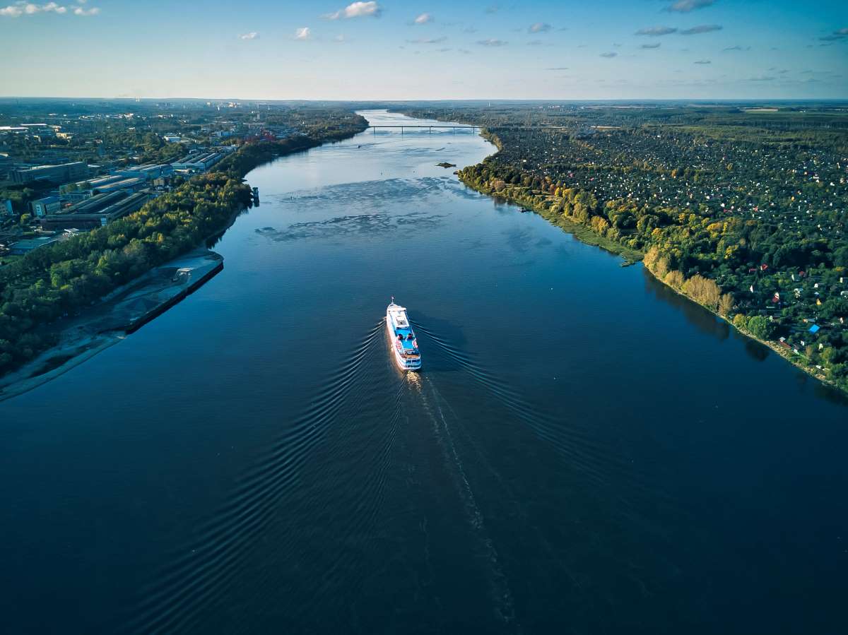 Európa legnagyobb folyója Oroszországban hömpölyög