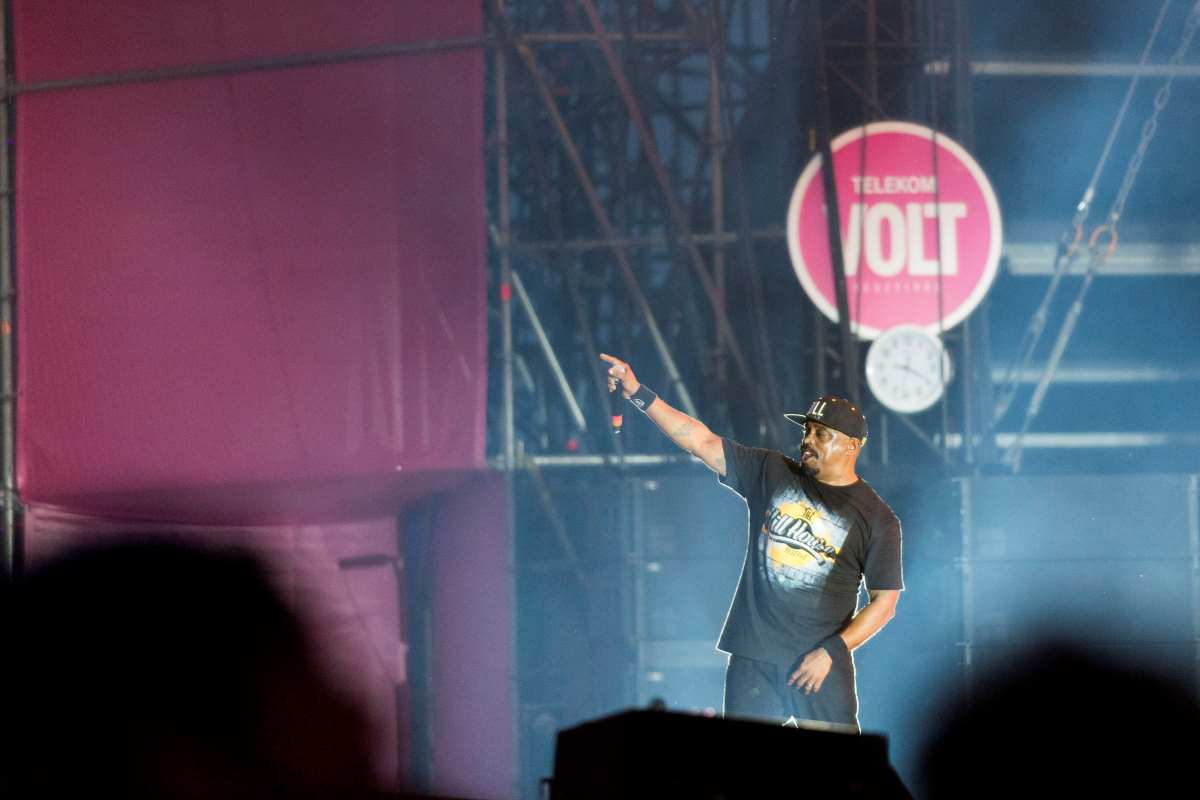 Sen Dog (Senen Reyes) rapper az amerikai Cypress Hill együttes koncertjén a 27. VOLT Fesztiválon