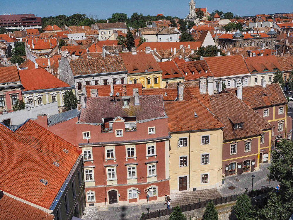Kilátás a soproni Tűztoronyból