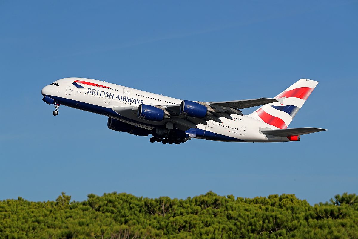 A British Airways egyik személyszállító repülőgépe.