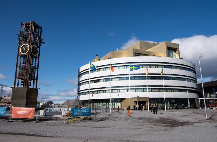 Kiruna új városháza Svédországban