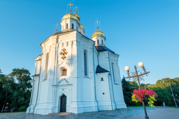 Szent Katalin ukrán ortodox templom Csernyihivben az orosz invázió előtt