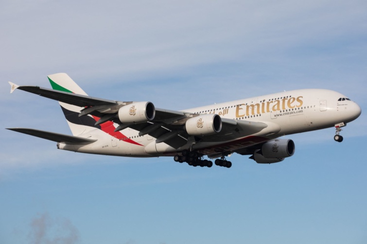 Az Emirates légitársaság egyik repülőgépe