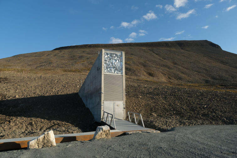 A Nemzetközi Magbunker a norvégiai Spitzbergákon