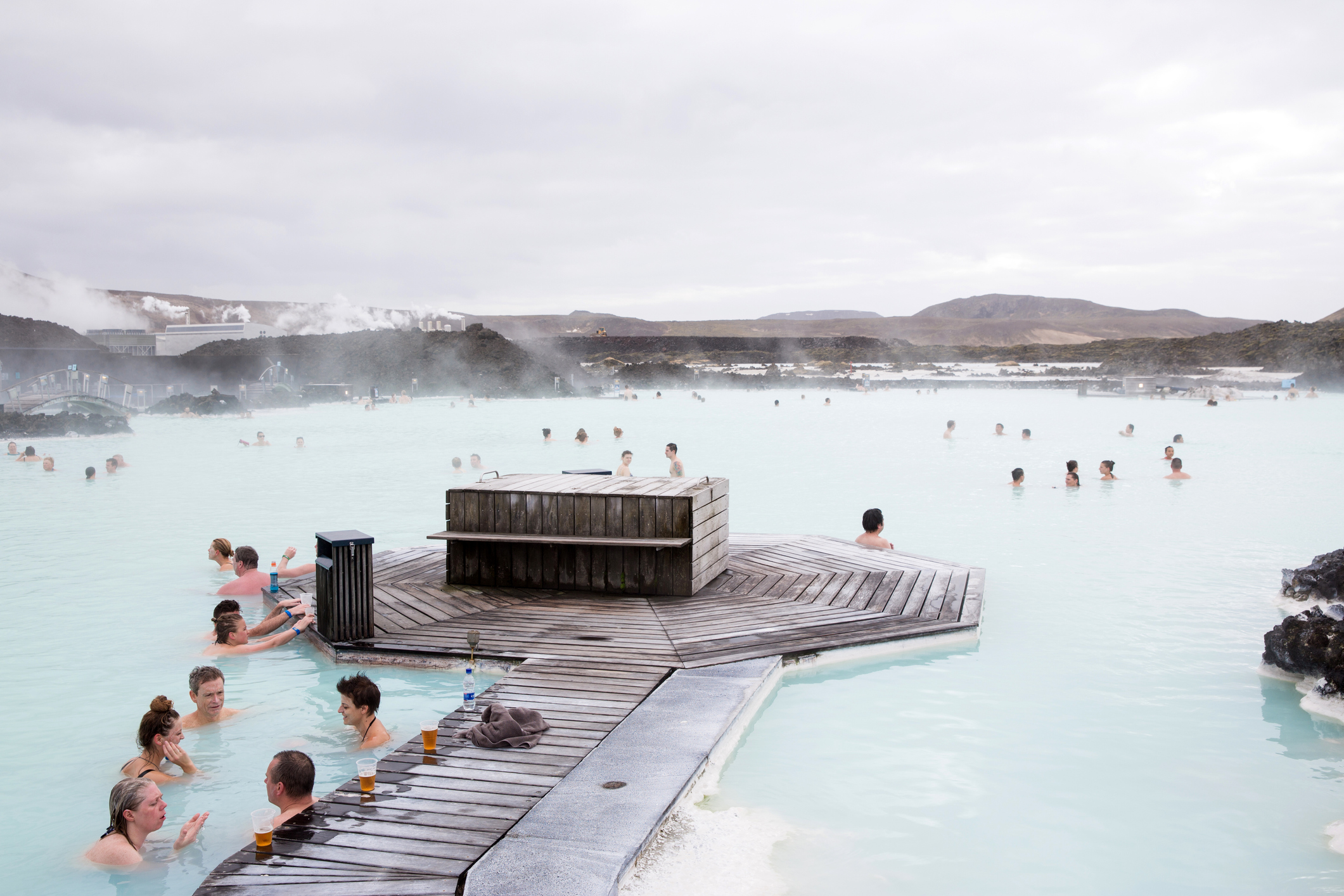 Az úgynevezett Kék lagúna Izlandon