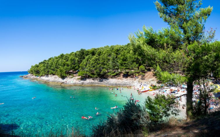 A horvátországi Pula mellett található Ambrela strand