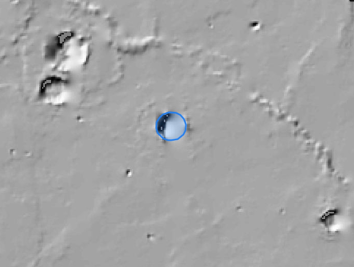A képen Igal krátere a Marson