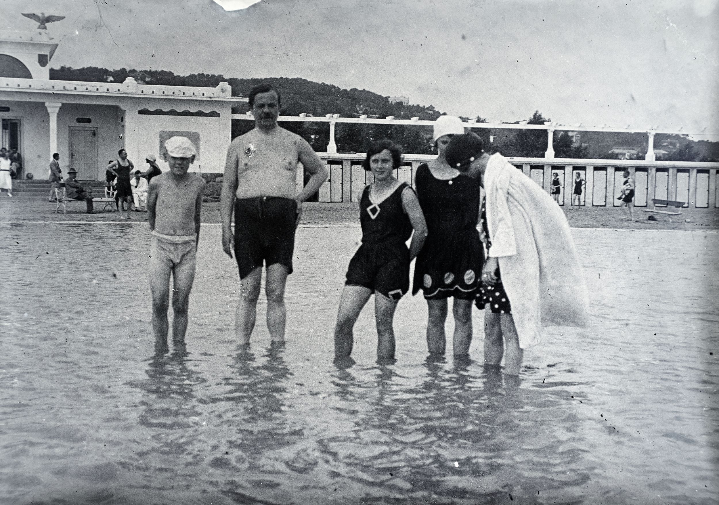 Balatonalmádi fövenyfürdő, strand 1923-ban