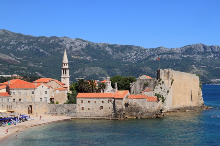 Budva óvárosa.