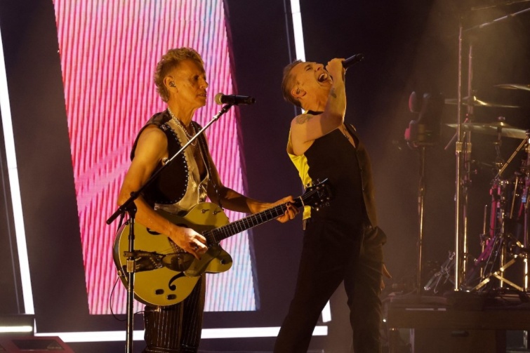 A Depeche Mode két tagja: Dave Gahan és Martin Gore