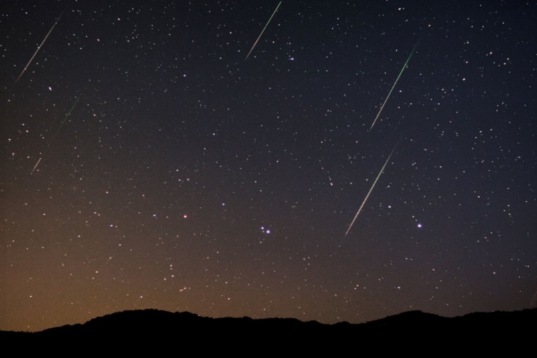 A Perseidák meteorraj hullócsillagai