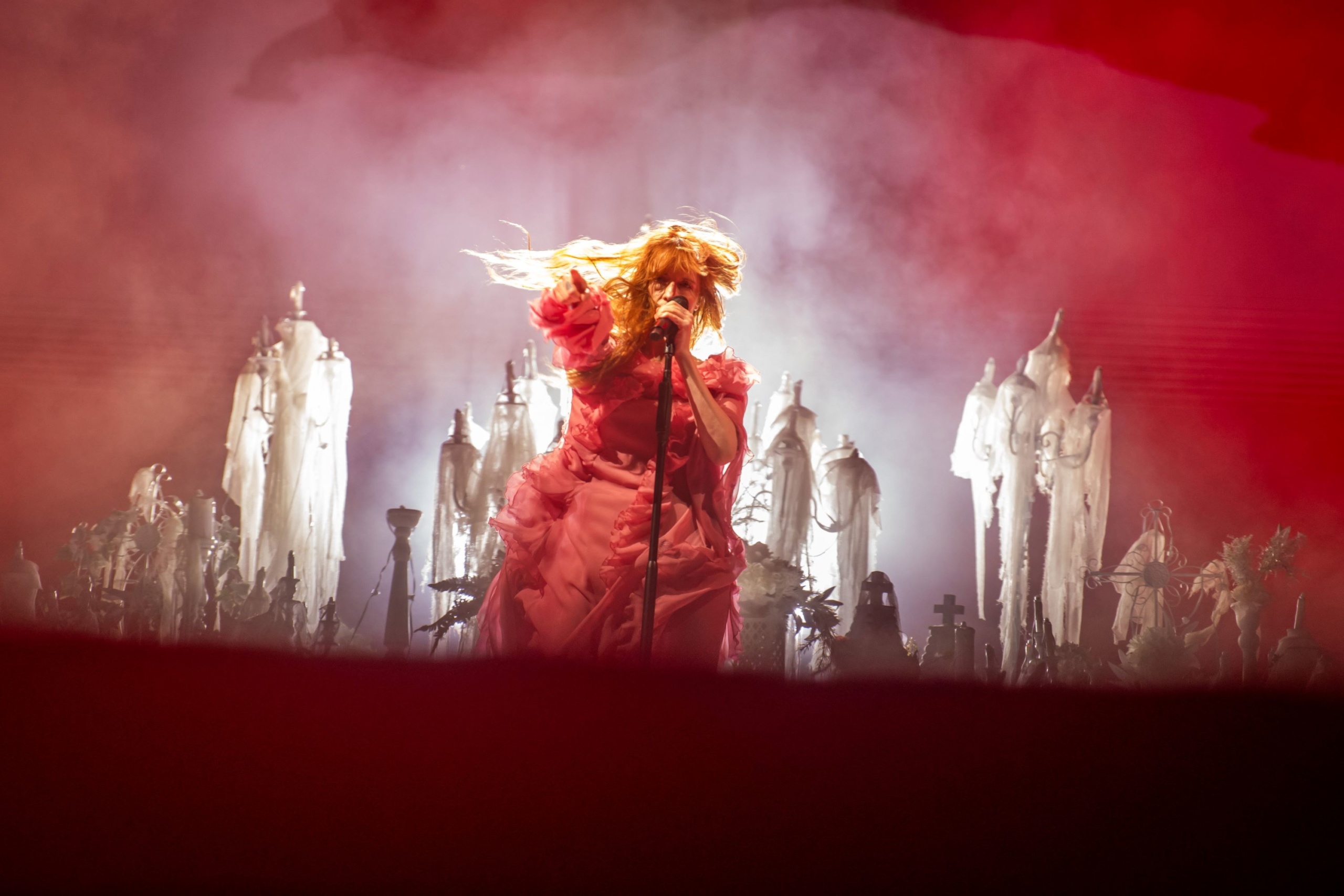 A brit Florence and the Machine koncertje a 29. Sziget fesztivál első napján az óbudai Hajógyári-szigeten 2023. augusztus 10-én