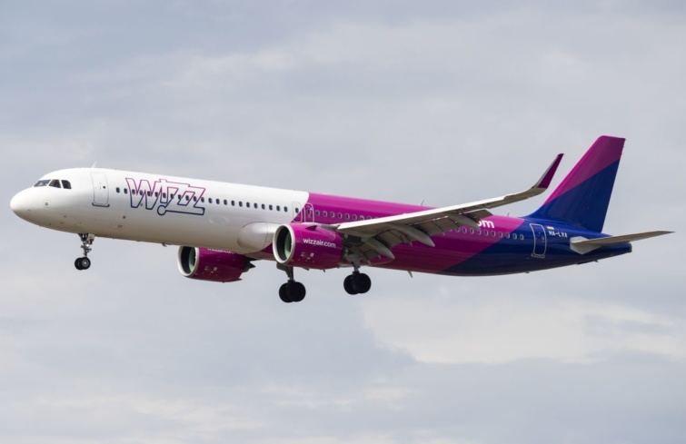 A Wizz Air légitársaság egy gépe
