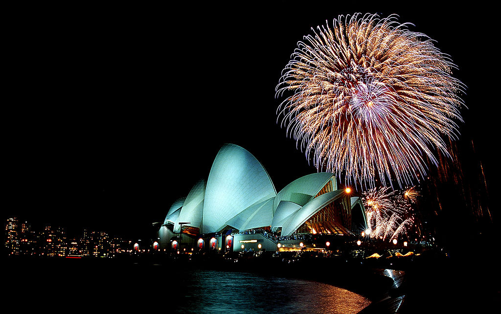 Olimpiai záróünnepség a Sydney-i Operaházban