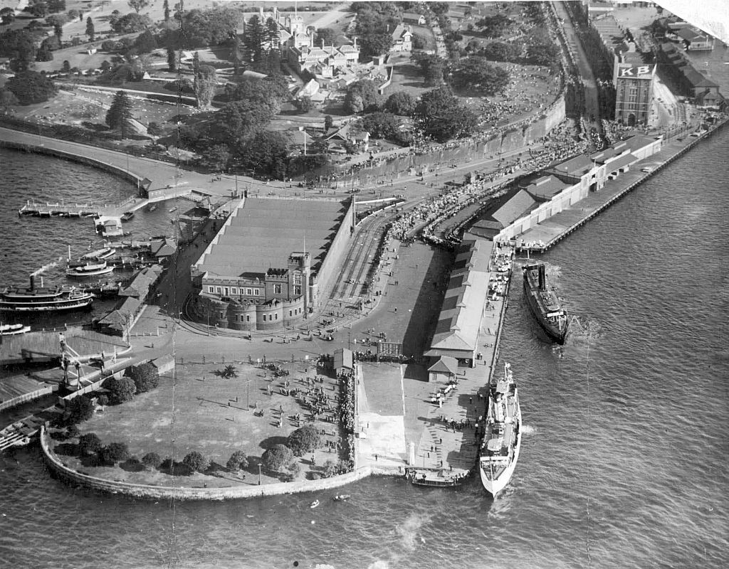 Sydney kikötője, az Operaház megépítése előtt