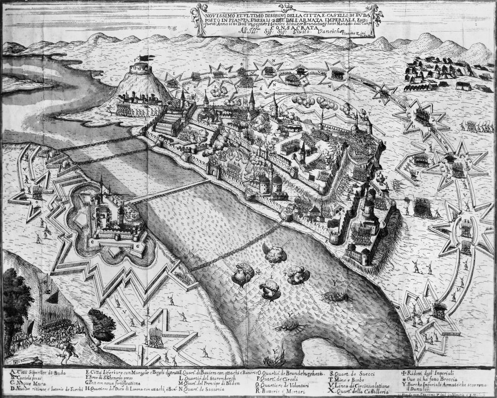 Buda térképe a török megszállás idején