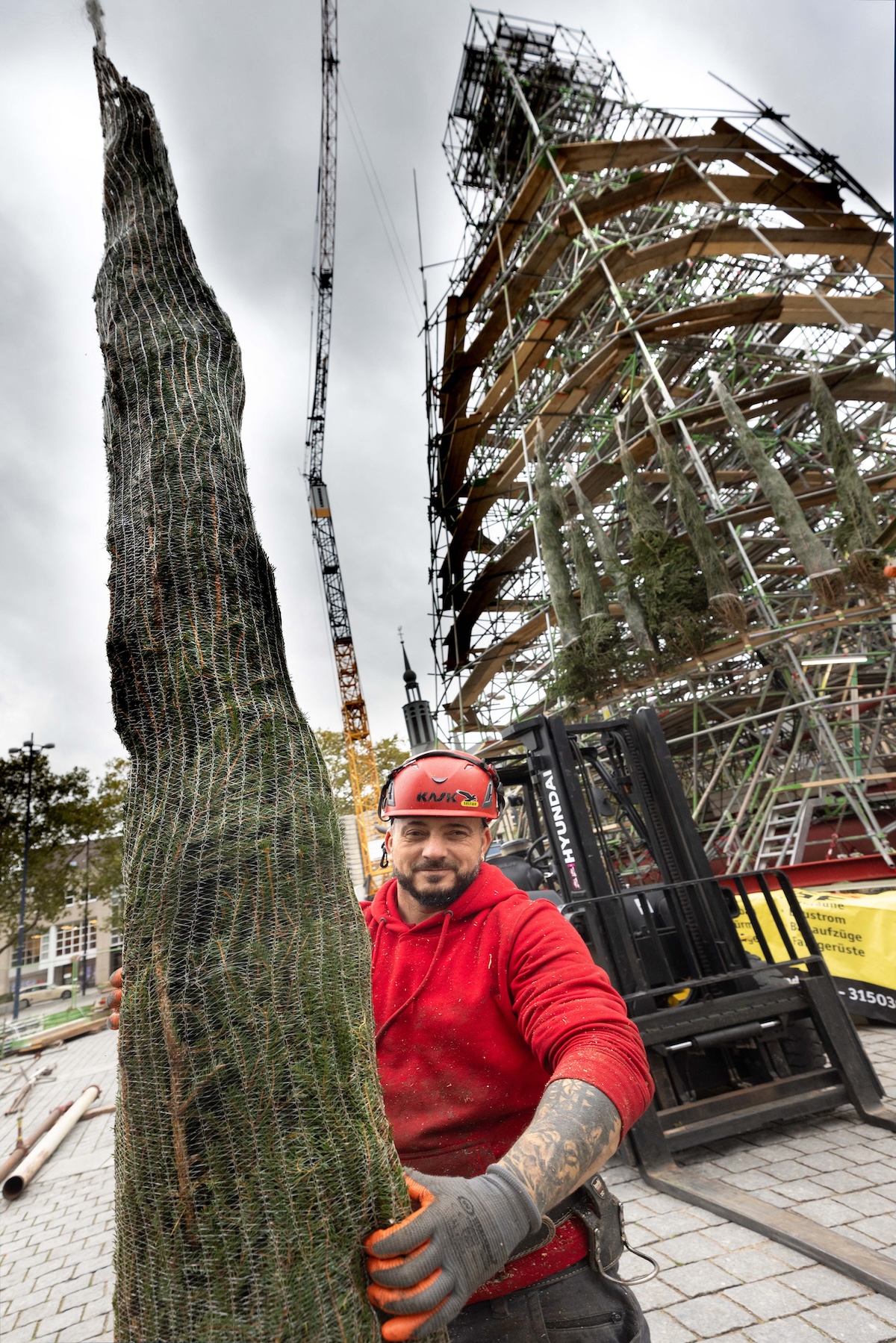 A világ legnagyobb karácsonyfája Dortmundban