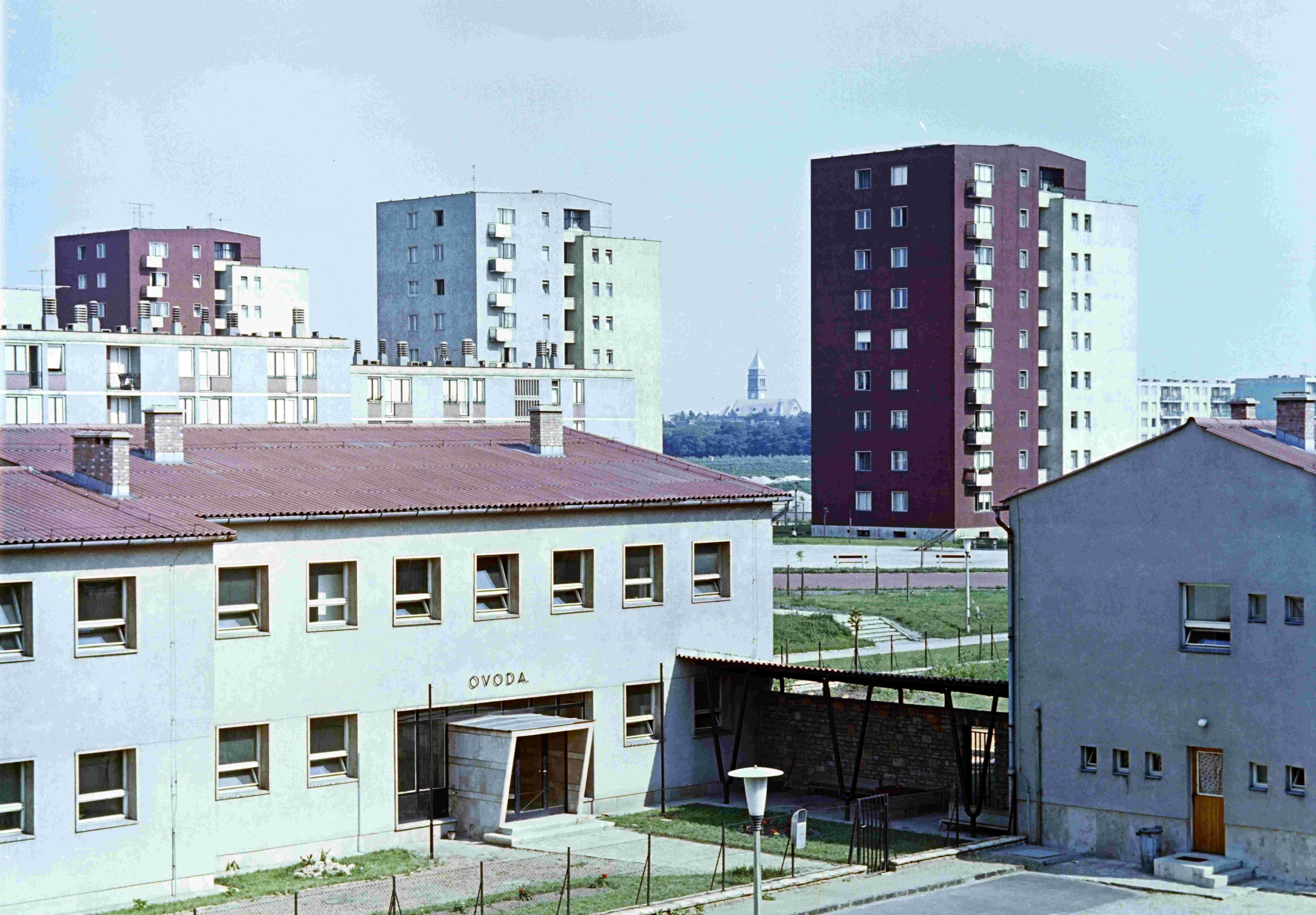 A József Attila lakótelep 1968-ban