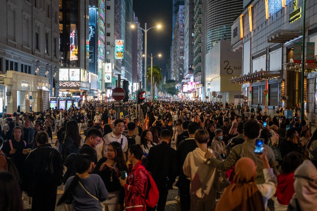 Hong Kongi tömeg szilveszterkor