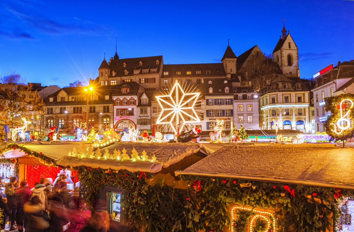 Karácsonyi vásár a svájci Bázelben