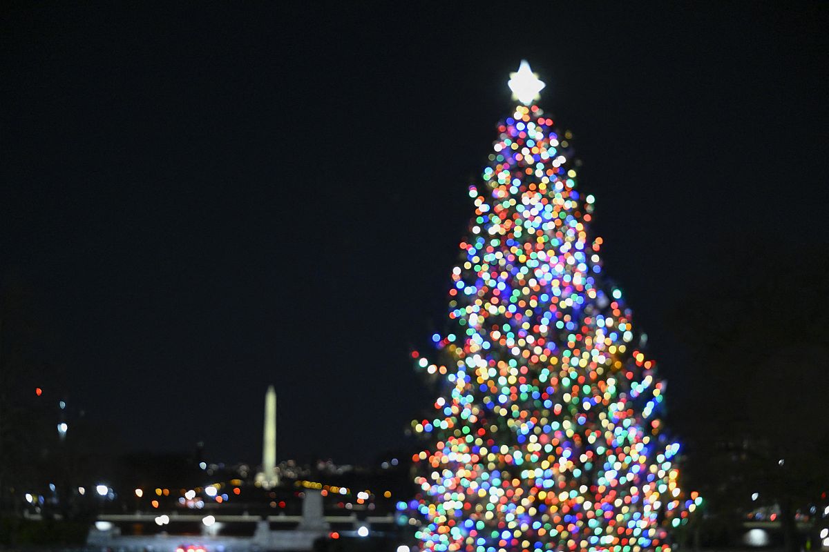 Karácsonyfa a Capitolium előtt.