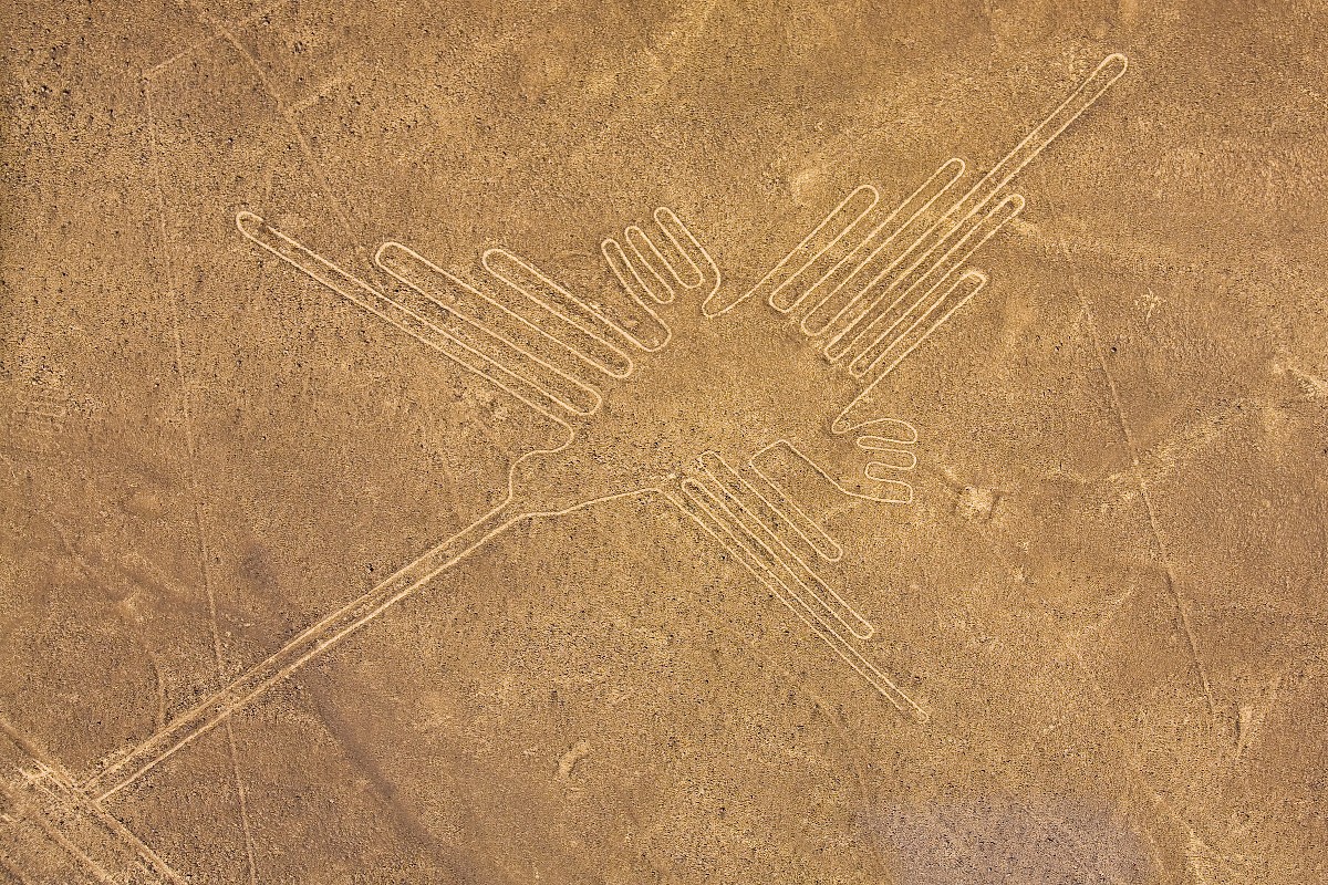 A Nazca-vonalak egyik, madárt ábrázoló darabja
