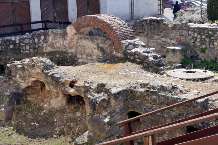 Székesfehérvár - Egykori Törökfürdő falmaradványai