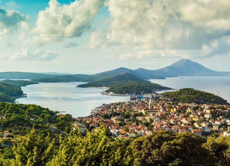 Losinj szigete Horvátországban.