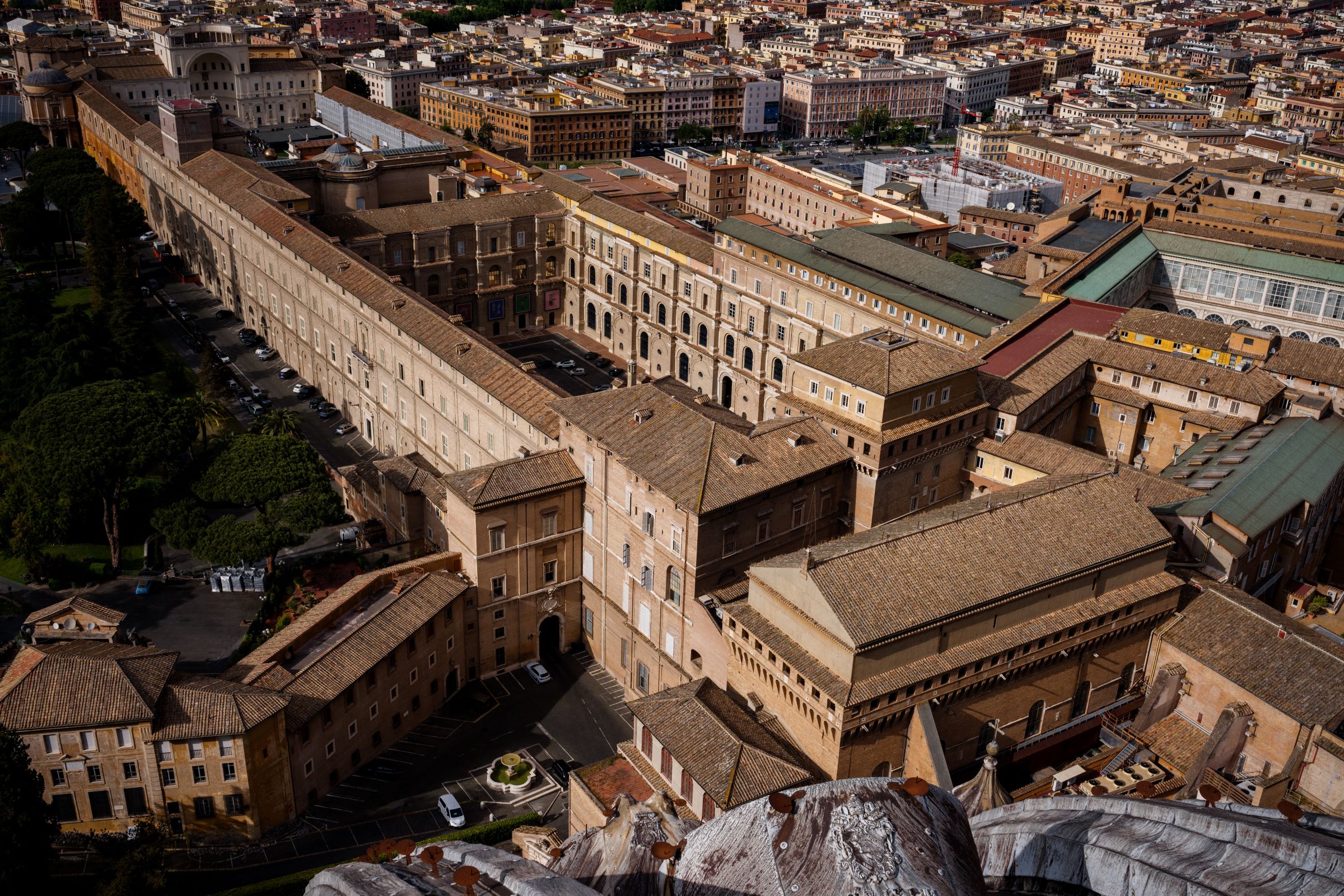 Légi felvétel a Vatikánból