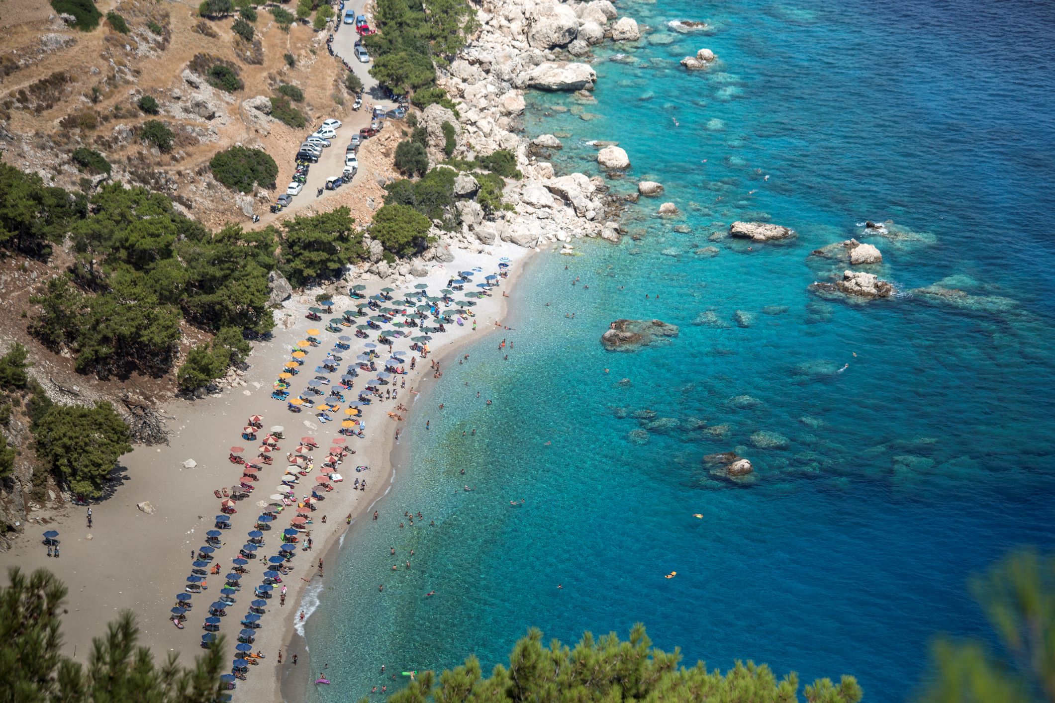 Az Apella strand Kárpáthosz szigetén