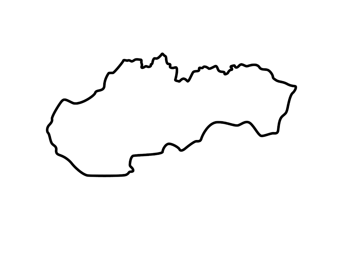 Szlovákia vaktérképe
