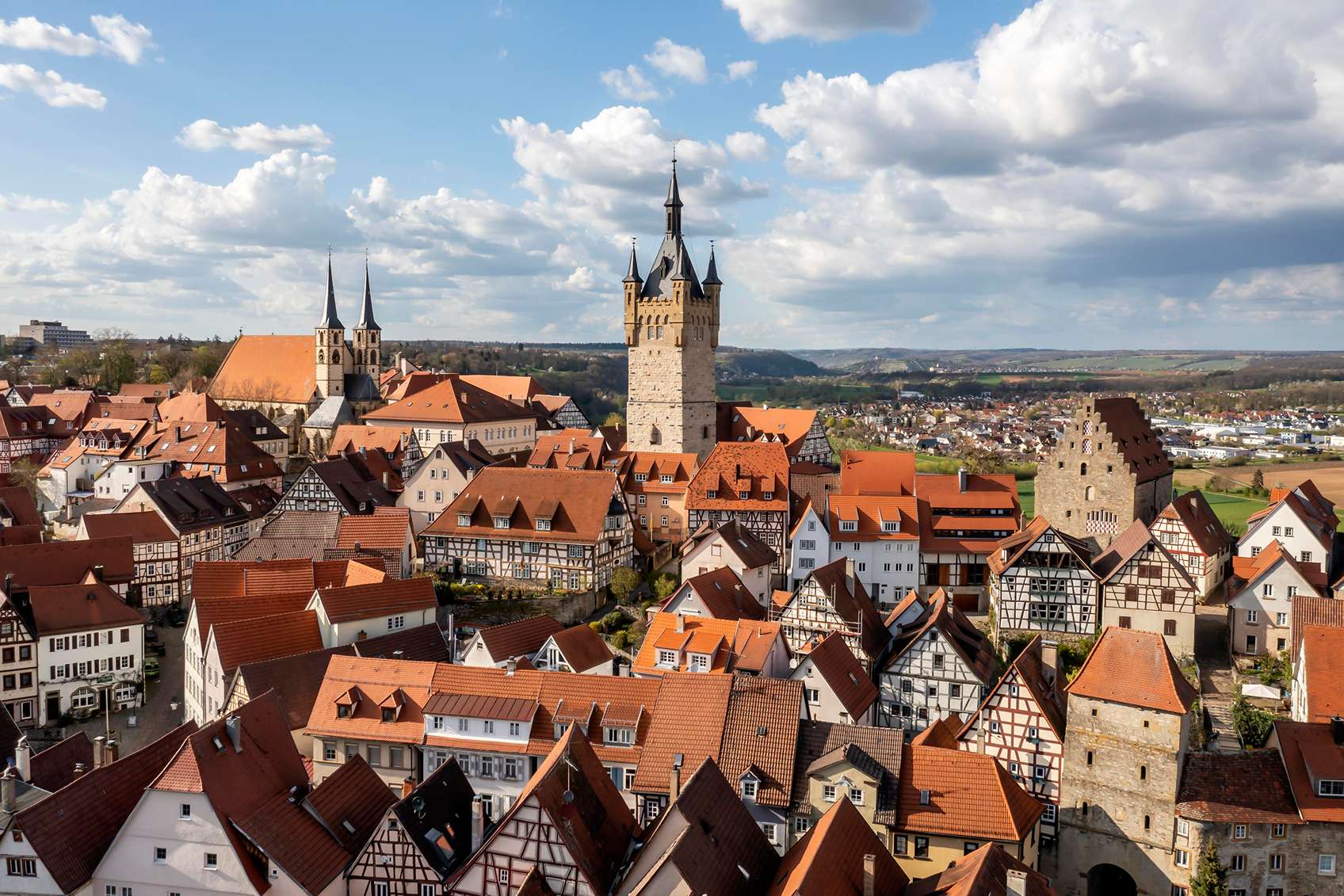 Német óváros a magasból