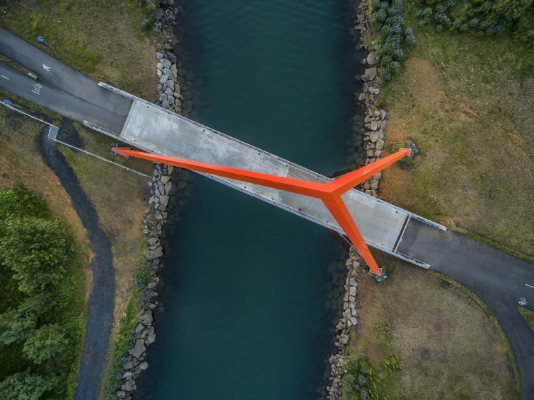 Gyalogos híd felülrül