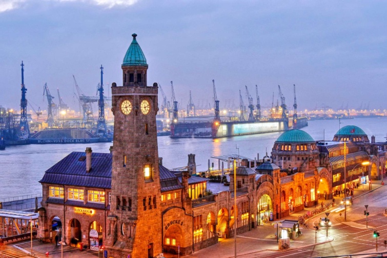 Hamburg látképe