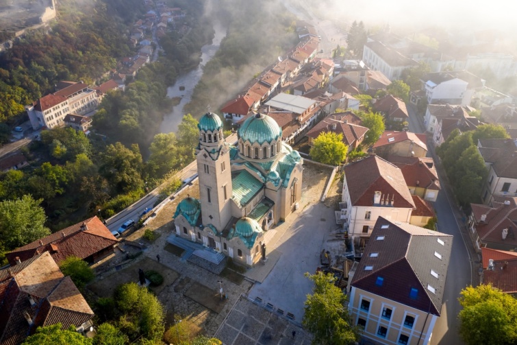 Veliko Tarnovo madártávlatból