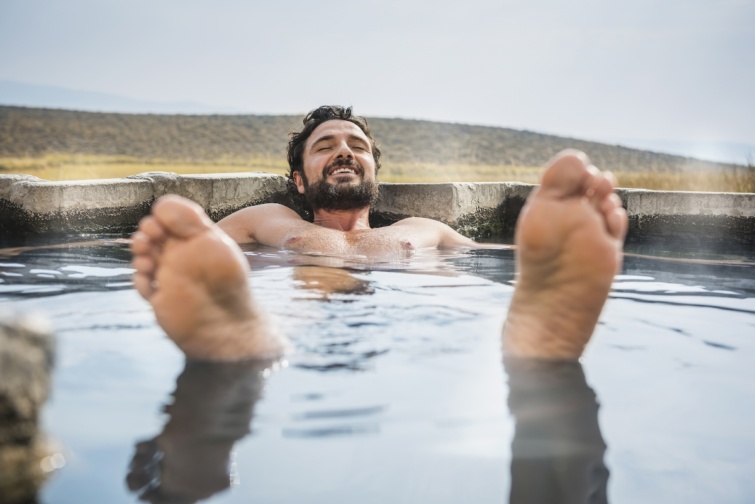Fürdőző férfi