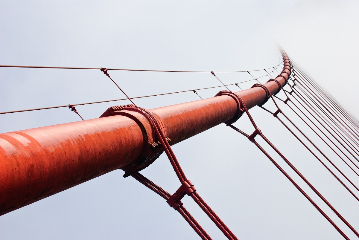 A Golden Gate híd közvetlen közelről