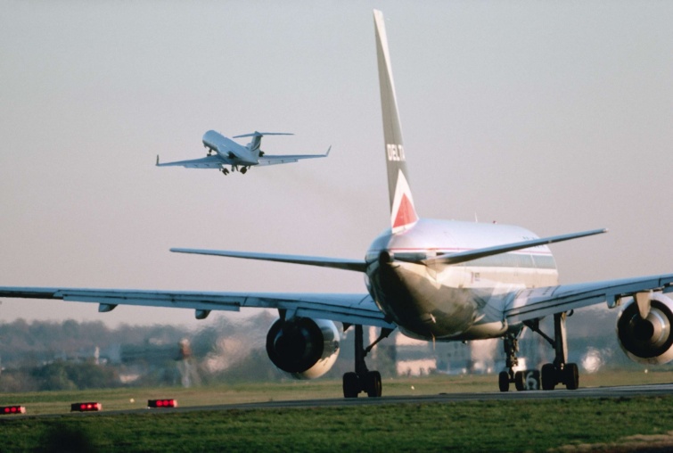 Boeing repülőgép hátulról