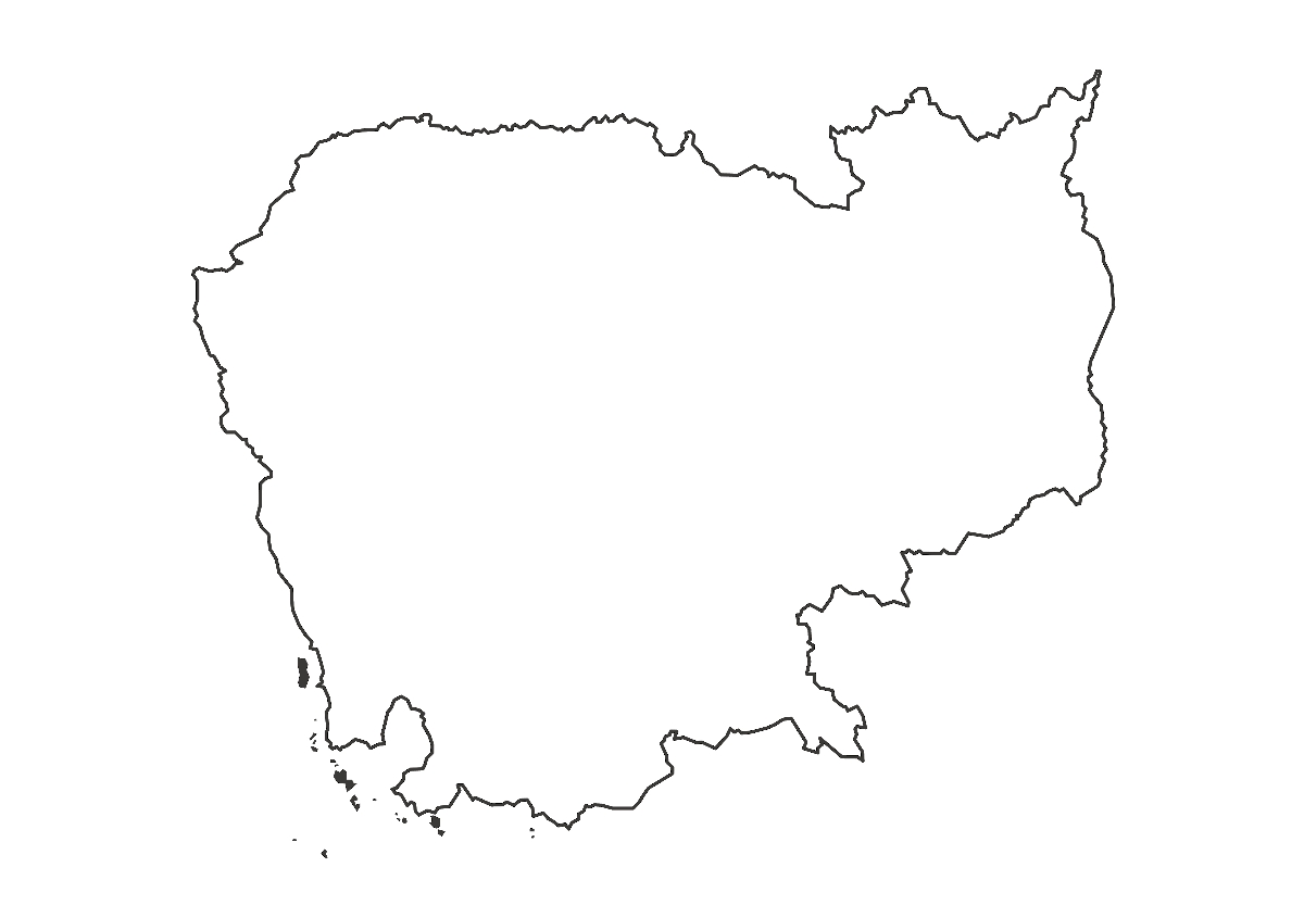 Kambodzsa vaktérképe