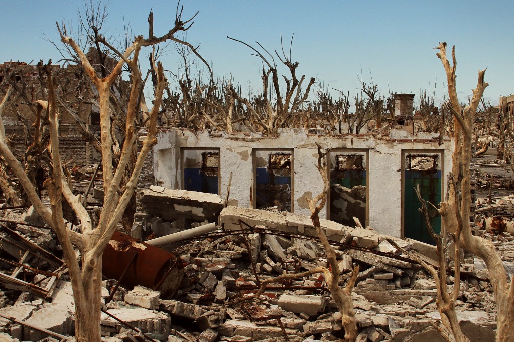 Villa Epecuén romos ház