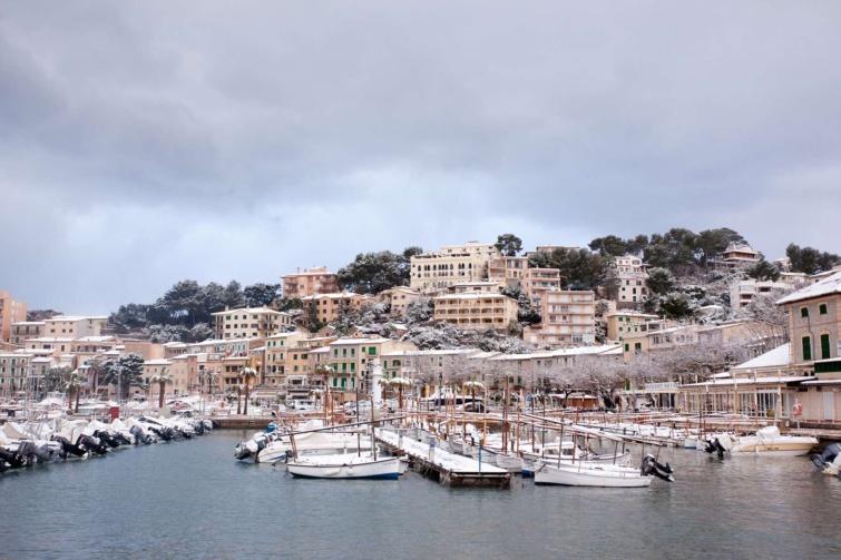 Havas kikötő Mallorcán