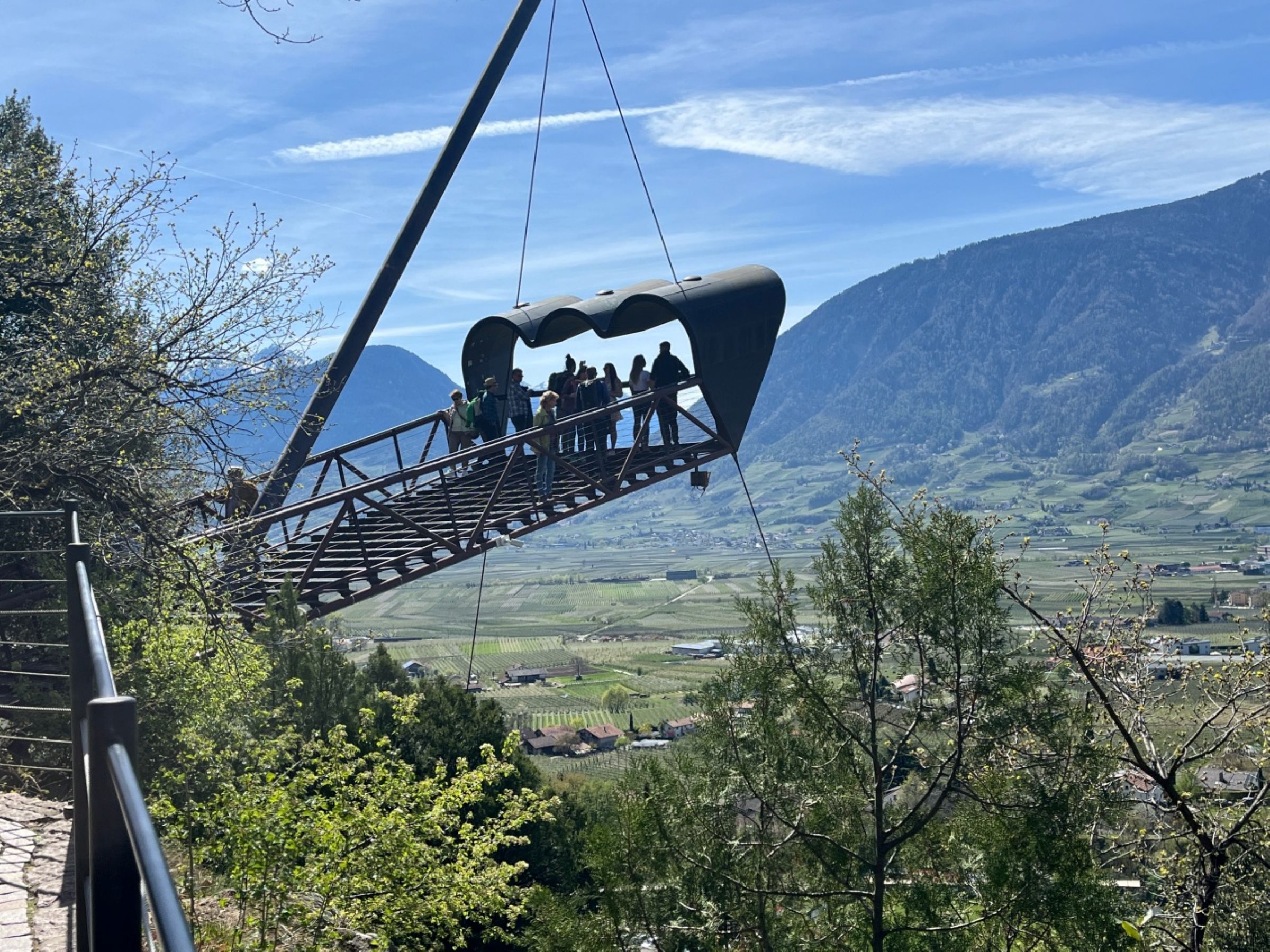 Kilátó a Trauttmansdorff-kastélynál.