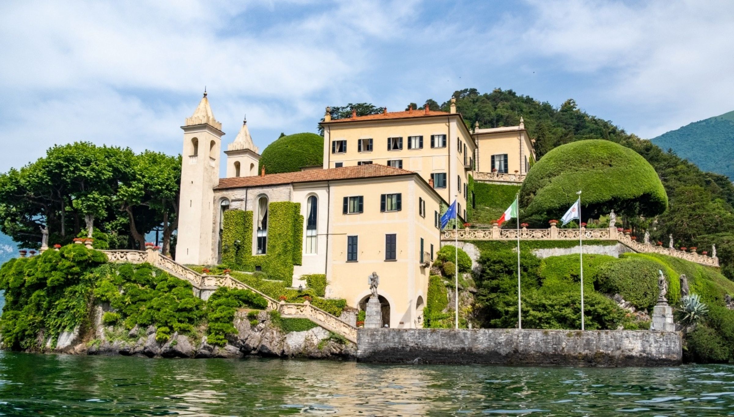 Comói-tó, Villa del Balbianello a hajóról.